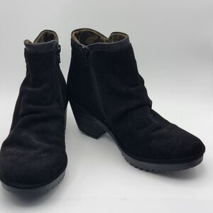Fly London Black Suede‎ Ankle Boots SIZE 39 US- 8.5